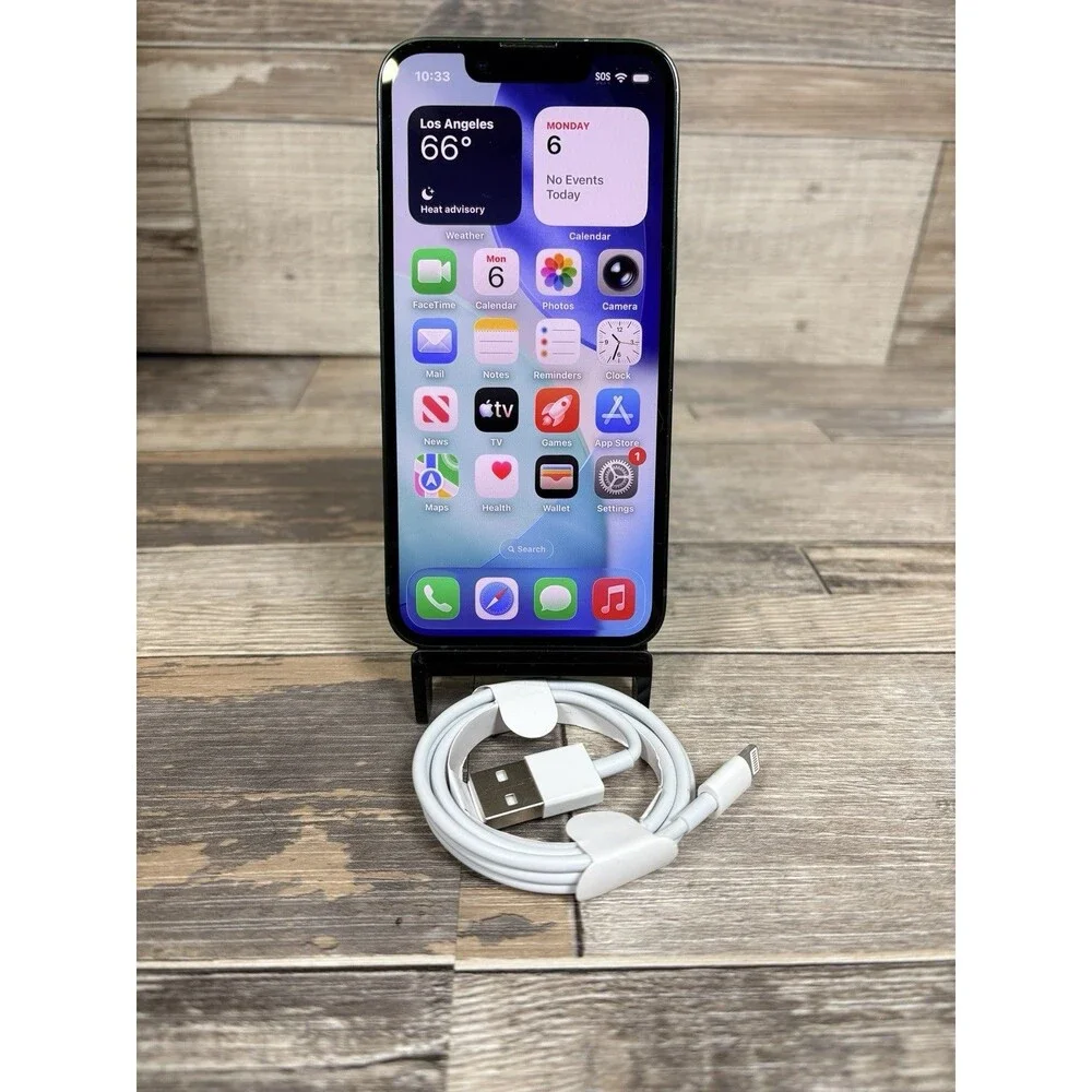 Factory Unlocked Apple iPhone 13 Mini 256GB Green MNF93LL/A 80% Battery